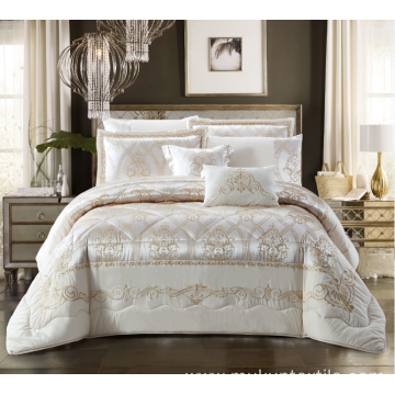 Family Chemical Fiber Quilt Luxury bed set